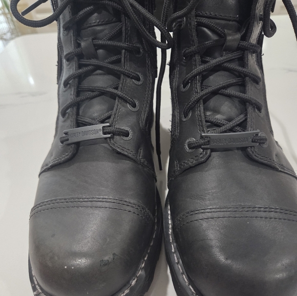 Harley Davidson Men's Bonham Black Water-Resistant Boots Shoes D93369size 11 - Picture 10 of 10